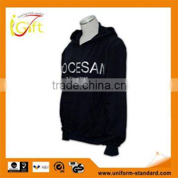 BSCI 2016 design sublimation screenprint embroidery zipper hoody unique collar design hoodies