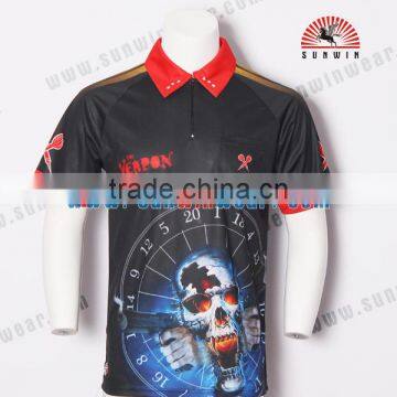 2017 Wholesale Cheap Customize Team Darts t Shirts for Adult photo-2