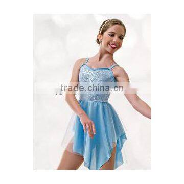 New Design Fashion Fancy Hot Sale High Quality sequin spandex Ballet dance wear