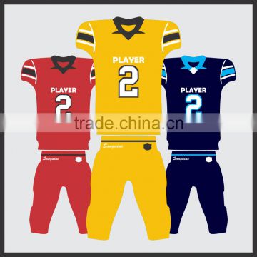 2017 Fashion customized sublimation American football jerseys custom american football uniforms dry fit football