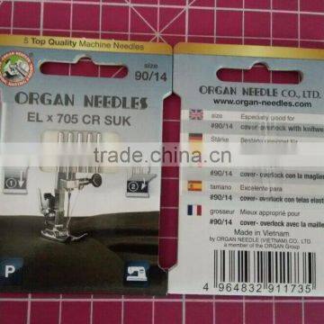 ORGAN NEEDLE ELx705 SUK 705 2022 Medium Ball Point GOOD FOR COVER-OVERLOCK WITH KNITWEAR photo-4