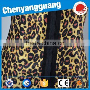 CYG-leopard Pattern With Strap Overbust Waist Trainer Cincher Belt photo-5