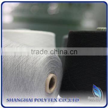 100% Dope Dyed Polyester Spun Yarn 18S-32S -recycled Polyester Spun Yarn for Knitting photo-2