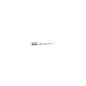 Plastic extruding flat film stretching line