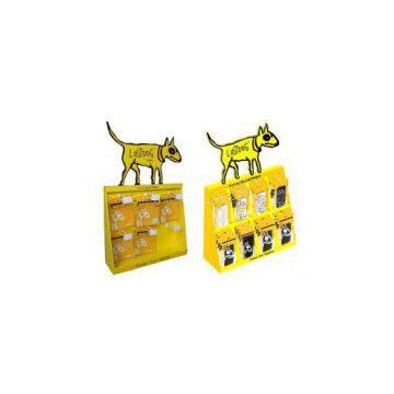 Economical Yellow Dog Cardboard Counter Displays ENCD003 Innovative Shelf  pdq
