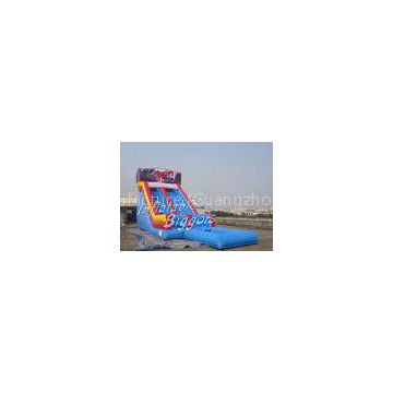 Indoor Residential Blue Inflatable Water Slide For Birthday Party Rentals