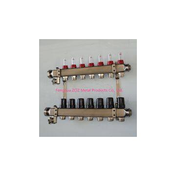 Stainless Steel Heating Manifold With Flow Meter photo-3