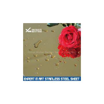 rose gold mirror finish stainless steel decorative sheet for home and hotel decoration