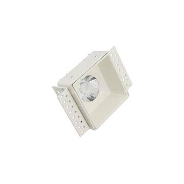 Новый квадратный встроенный потолочный светильник с высокой световой мощностью и высоким показателем цветопередачи, без ободка (без ободочной части), с интегрированным COB, 15 Вт