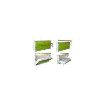 Green Space Saving Horizontal Wall Bed Single With Computer Table