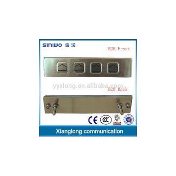 4 buttons metal keypad legend can be customized