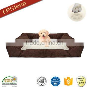 Waterproof shredded memory foam fleece pet bed