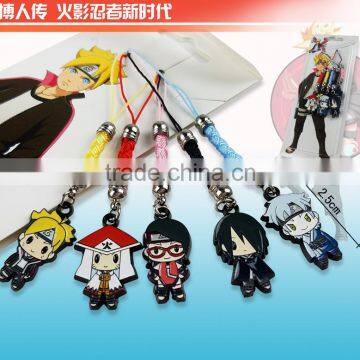 Newest Desgin Naruto Uzumaki Boruto Decorative Figure Pendant Anime Phonestrap