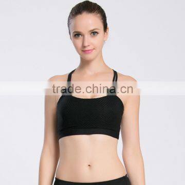 Women Running Fitness Short Tank Top Quick Dry Mesh Sports Bra