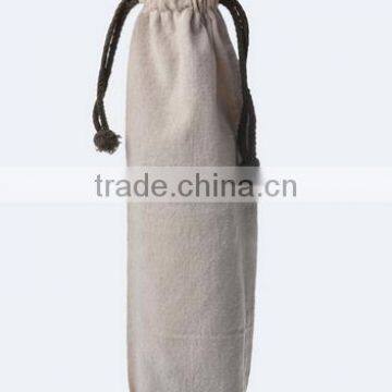 wholesale natural burlap drawstring wine bags factory made