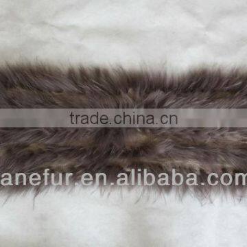 real knitted raccoon fur neck warmer common style in 2017