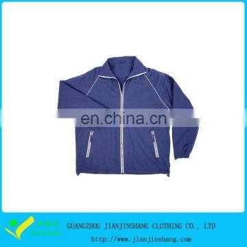 Light 100% Nylon Durable Piped Custom Made Sports Golf Windbreakers Jackets