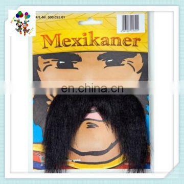 Deguisement Fete Bandit Cowboy Mexican Fake Beard Moustache HPC-0334