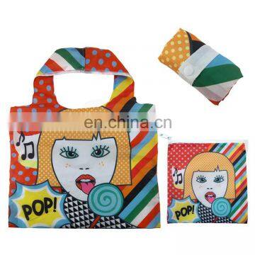 Hot sale foldable tote printed bag cotton custom tote bag