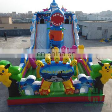 Shark ocean themed china made inflatable toys amusement park games for sales