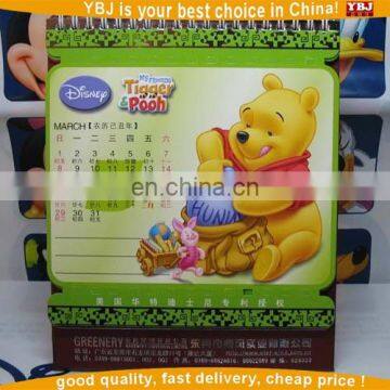 Office Necessary Art Design Paper Spiral Table Top Calendar/ Customize Desk Table Calendar photo-6