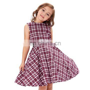 Kate Kasin Girls Sleeveless Vintage Retro Cotton Pattern Vintage Divinity Baby Kids Summer Dress KK000250-8