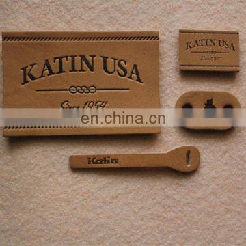 Faux Jeans PU Leather Labels Custom Embossed for Jeans, Jeans Labels photo-4