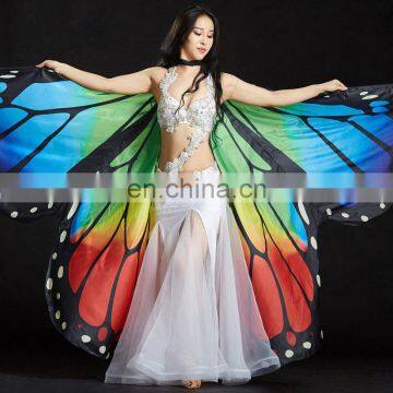 BestDance Fancy Dress Dance Costume Isis Wings Butterfly Angel Isis Wings Fancy Dress Rainbow Bollywood Carnival Dress OEM photo-2