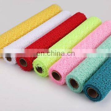 best selling in poland beautiful flower mesh roll flower packing decoration