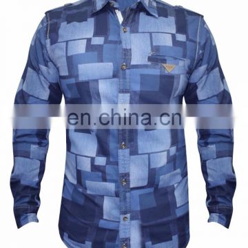 Mid Blue Casual Shirt