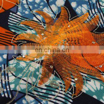 New Product Fashion Design African Guipure Lace Wax Prints Fabric photo-4