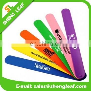 Silicone rubber funny custom slap bracelet