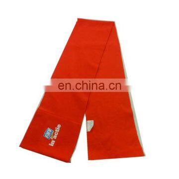 custom cheap promotional 180gsm thin soft fleece scarf