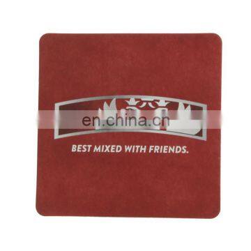 square brown color nice printing advertising paper coaster