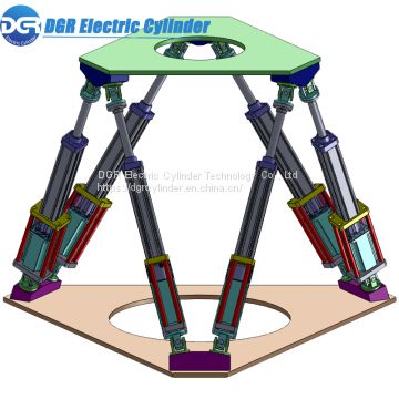 6DOF Precision Control Fast Lift Servo Electric Linear Actuator For Six-degree-of-freedom Motion Platform