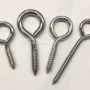 Wood Eye Hook Screw HKW7228 For Shade Sails Stainless Steel  Eye Hook Screw