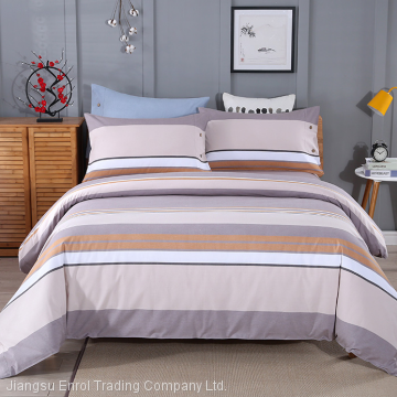 100% Cotton White Bed Sheet for Hotel and Dormitory Stripe and Simple photo-2