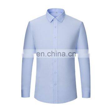High Quality New Bagless Spring Autumn Men's Long Sleeve Shirt Business Casual Formal Pure Color Shirt photo-2