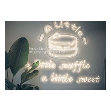 Neon light font