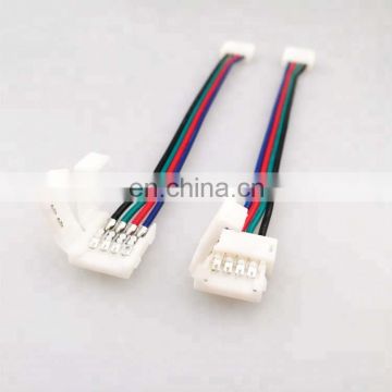 China high quality multi color 10mm PCB led strip light 4 pin led strip connector