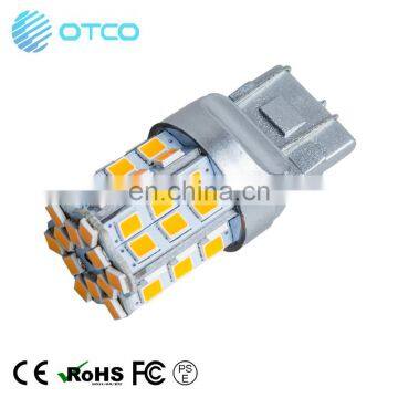 2020 New Car 12V LED Light with 3 Years Quality Guarantee T20 41SMD 2835 Amber 7440 7443 w21/5w Car Bulb