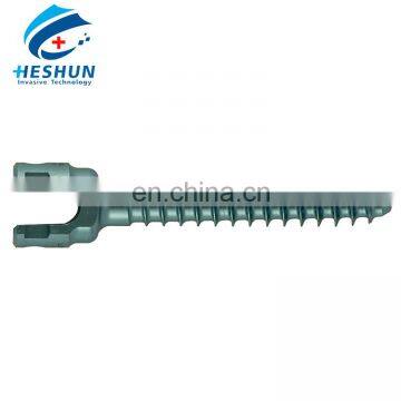 Safe titanium spinal orthopedic implants short screws