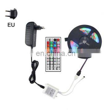 LED Strip 5M RGB 3528SMD Tape 44 Key Remote Control IP65 Self-adhesive Inside Strip Light Full Kit