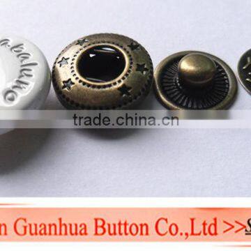 2013 Shiny Glossy Round Sanp Button, Metal Buttons for Garment