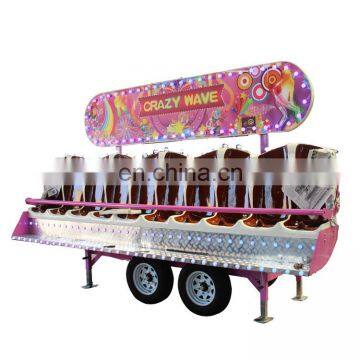 Fun Fair Ground Attractions Crazy Wave Amusement Rides Miami Trip Ride With Trailer for Sale photo-7