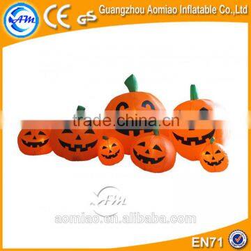 Outdoor halloween decoration inflatable pumpkin yard led lighted decoration