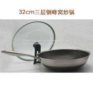 Stainless Steel Non-stick Wok 32cm photo-5