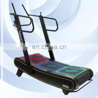 Curved treadmill & air runner with best price Commercial Gym exercise equipment perfect for HIIT Running Machine