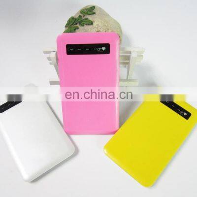 Slim Power Bank 4000mah Real Capacity Plastic Metal Power Charger Super Thin Battery Charge photo-3