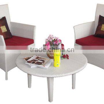 TF 1050 Wicker rattan patio chairs and round coffee table